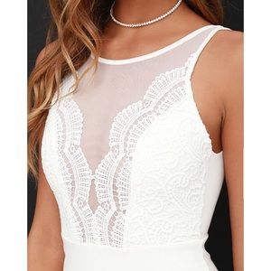 Lulus White Lace Bodycon Dress